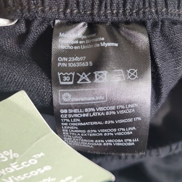 NEW H&M Divided Small pants lightweight elastic waist sheer stretch linen - Picture 6 of 8